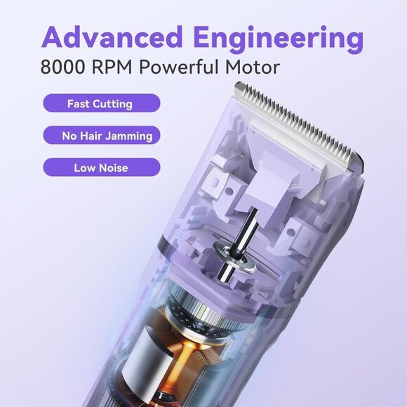 4 in 1 Bikini Trimmer for Women Waterproof Body Pubic Shaver Wet/Dry - Purple - Picture 2 of 11